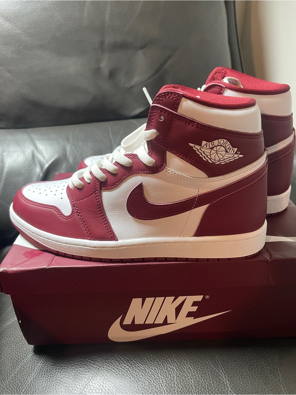 Jordan 1 high red white trainers #sneakers #lifestyle